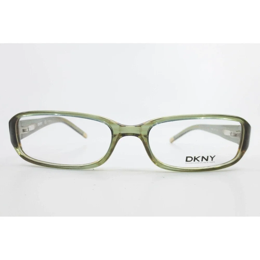 DKNY DY4550 3015 Green Tan Rectangular Eyeglasses Frames 50-16-135 Womens Mens